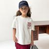 TUTUXIAOXIANG Girls' Chinese Trendy Print Short Sleeve T-Shirt