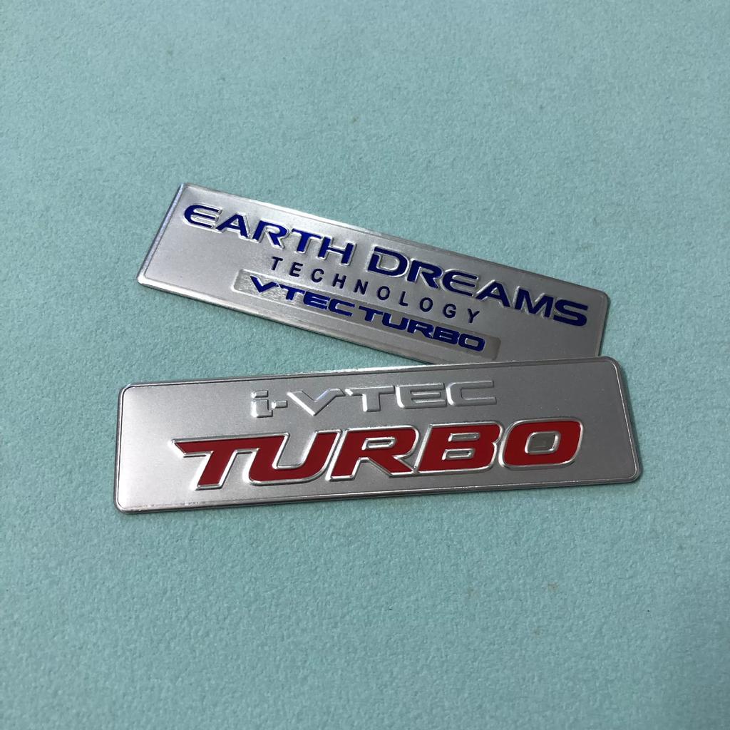 Suitable for CRV Odyssey i-VTEC TURBO metal sticker VTEC modified aluminum sticker