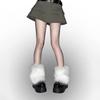 Faux Furs Leg Warmer,Warm Soft Cozy Fuzzy Leg Warmer Boot Cuffs Cover for Women Party Costumes Boot Sleeves Boot Covers