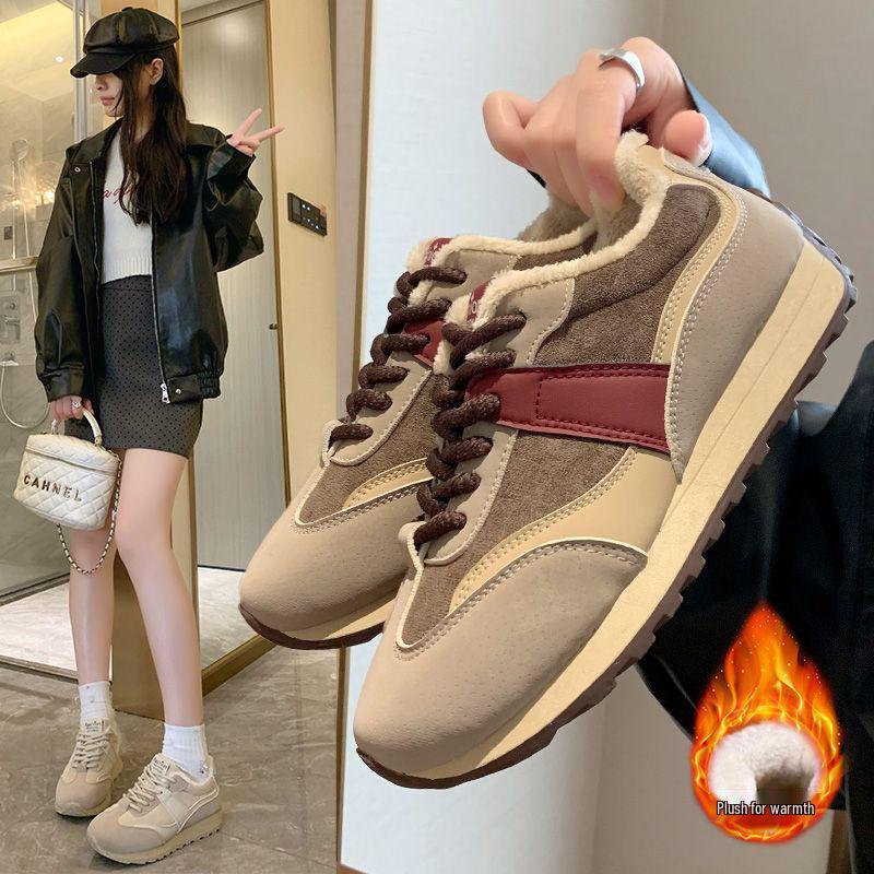 

Женские флисовые немецкие тренировочные кроссовки 2025 года: Похудение, Нескользящие, Универсальные и Теплые Зимние Спортивные Ботинки 38