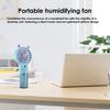 Spray Fan Cartoon Snail Design Silent Motor Mini Handheld Tabletop Fan with Water Mist Cooling USB Rechargeable Handheld