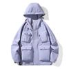 Jacket Jacket Men's Hooded Loose Versatile Trend Jacket Three-proof Tooling Jacket Couple Trend Sportswear
