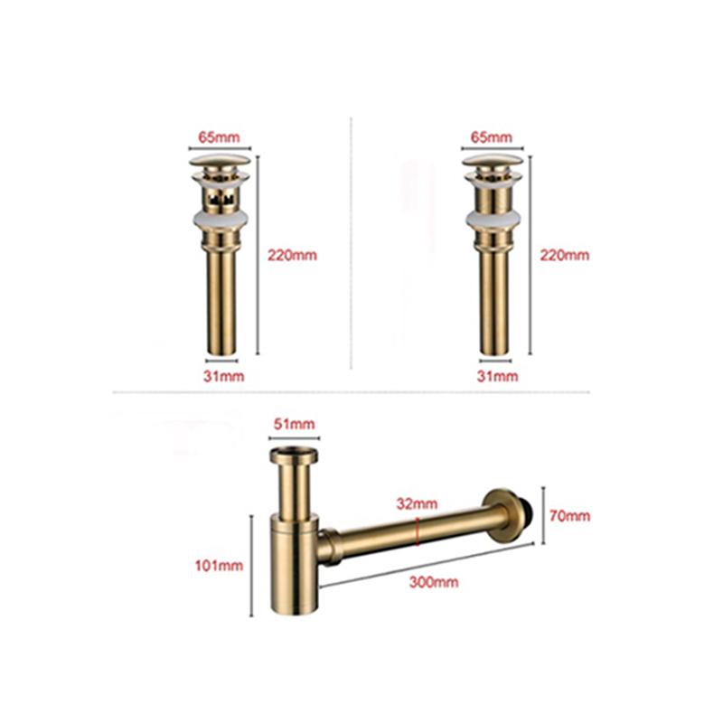 Pop-up Vanity Sink Basin Strainer Sink Drain