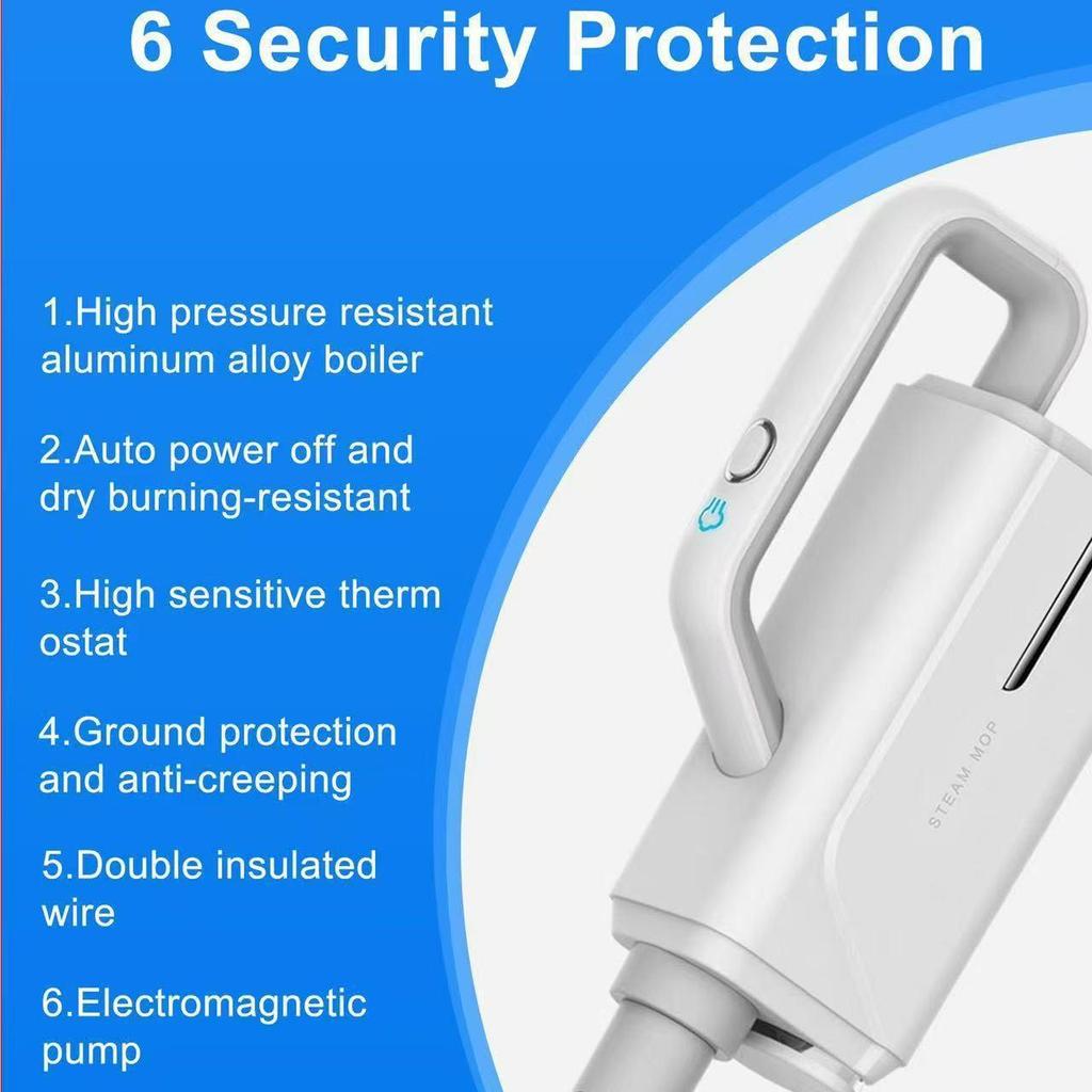 Electric Handheld High-Temperature Steam Mop for Effective Floor Cleaning