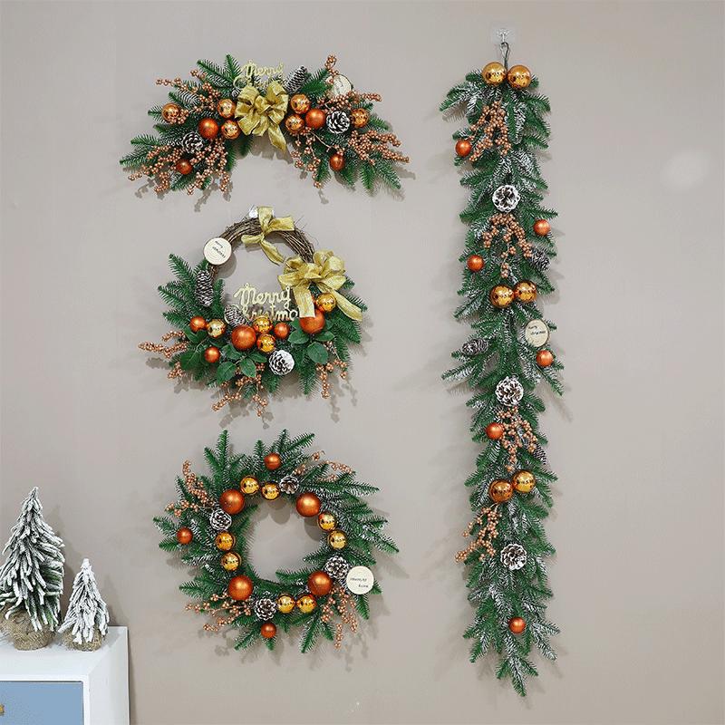 Creative Christmas Wreath - 40/60/80cm Festive Door Hanging Decoration & Gifts