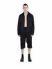 Chaenseseunoi Side Pleat Wide Fit Bermuda Pants Black/M251Pt05Bk