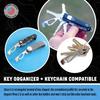 Keyport MOCA Key Tool Keychain Cord Box Scoring Hex Bit 3 TSA Keyport Pivot Keychain Size 10-in-1 Multi-Tool (Bottle Opener, Screwdriver, Cutter,