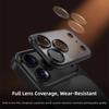 Luxury Translucent Phone Case For iPhone 17 Air 16 15 14 13 12 Pro Max Plating Frame Glass Lens Film Shockproof Hard PC Matte Cover