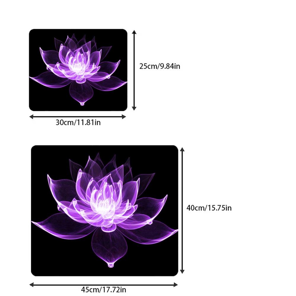 Dream Lotus Mouse Pad Square Computer Office Game Table Mats Rubber Anti-slip Laptop Mousepads 40X45 Large 22x18 Desk Pads