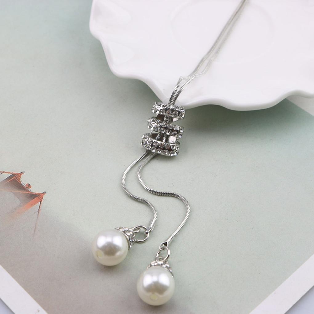 Necklace Artificial Pearls Adjustable Pendant Indoor Outdoor Ceremony Camping Dressing Family Reunion Jewelry Birthday Gift