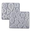 Handmade Jewelry Silicone Pendant Mold with Hole Earring Charm Epoxy Mold