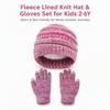 Kinderen Winter Warm Gebreide Set Pompon Muts Sjaal Handschoenen 3-Delige Set Of Enkele Muts Winddicht Oorbescherming Voor Jongens Meisjes Koud Weer Buiten