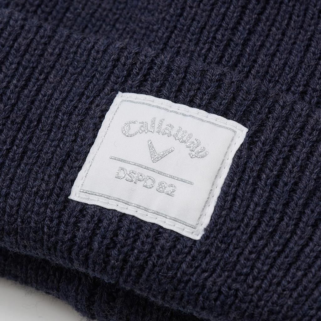 Cap Beanie Knit Eco Quality Front Name Simple Golf C25291215 [Callaway] Logo Women's