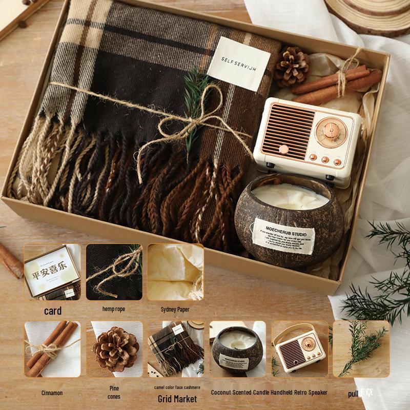 

Висококласний подарунковий набір шарфів для дівчаток на осінь та зиму – Ідеально підходить для Різдва та днів народжень 33*27*8 cm