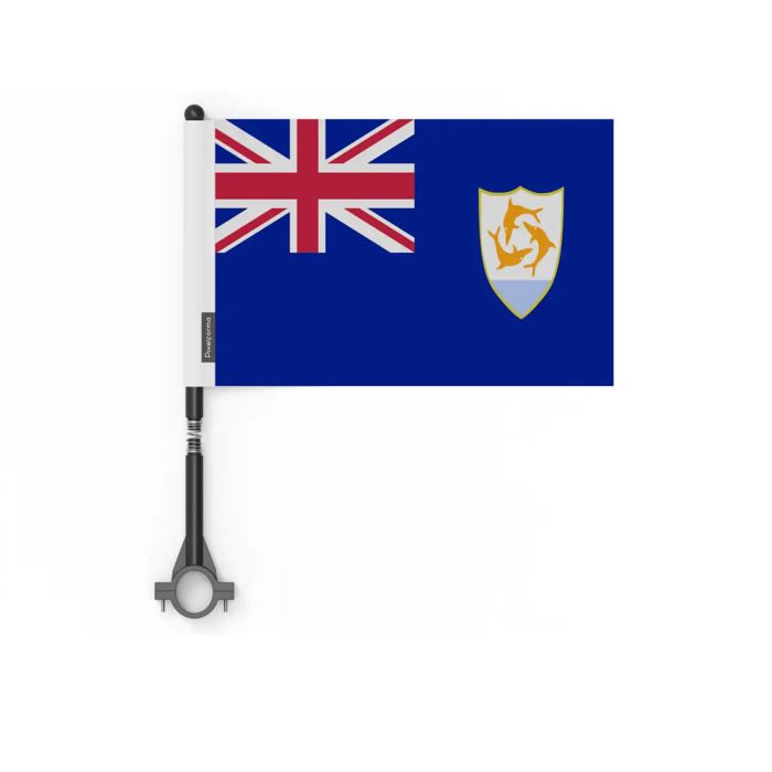 Drapeau - Anguilla - 14 X 21 Cm - 5 Pièces - Polyester - Impression Recto/verso