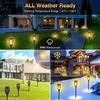 1-12PCS Solar Flame Torch Light Flickering Light12 LED Waterproof Outdoor Lawn Yard Garden Patio Pathway Lamp Saving Auto On/Off