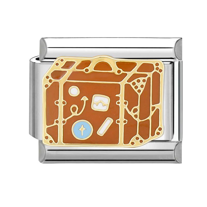 Handgefertigtes italienisches Rotes & Schwarzes Serie Leichter Luxus Charm Armband