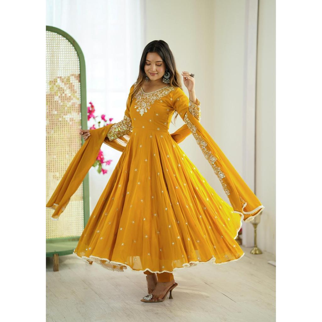 Designer Pakistanisches Anarkali Gown Anzug Kleid Indisches Hochzeitskleidung Salwar Kameez