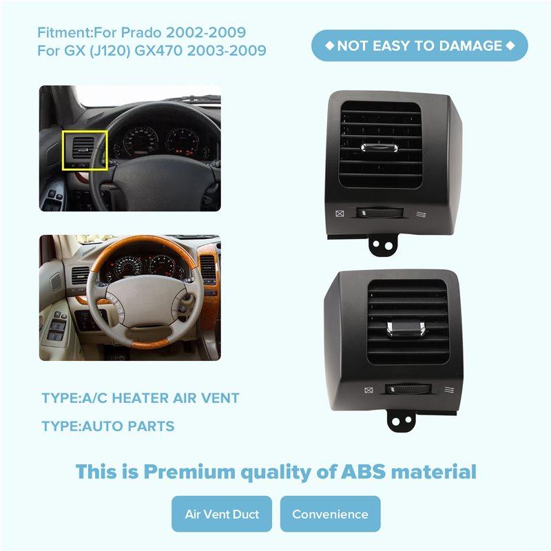 N24R-For Toyota Prado Lexus Gx470 1 Pair Dash Register A/C Heater Air Vent 55660-60150-C0 55650-60110-C0