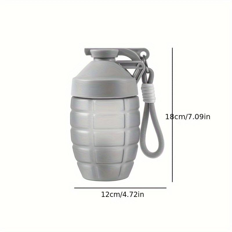 Exklusive 600 ml Granaten-Wasserflasche: Auslaufsicherer, leicht zu öffnender Klappdeckel für Outdoor-Sport- und Fitnessbegeisterte