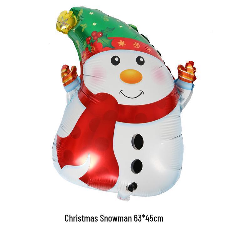 Christmas Decor Set: Snowman, Santa, Snowflake & Tree Balloons