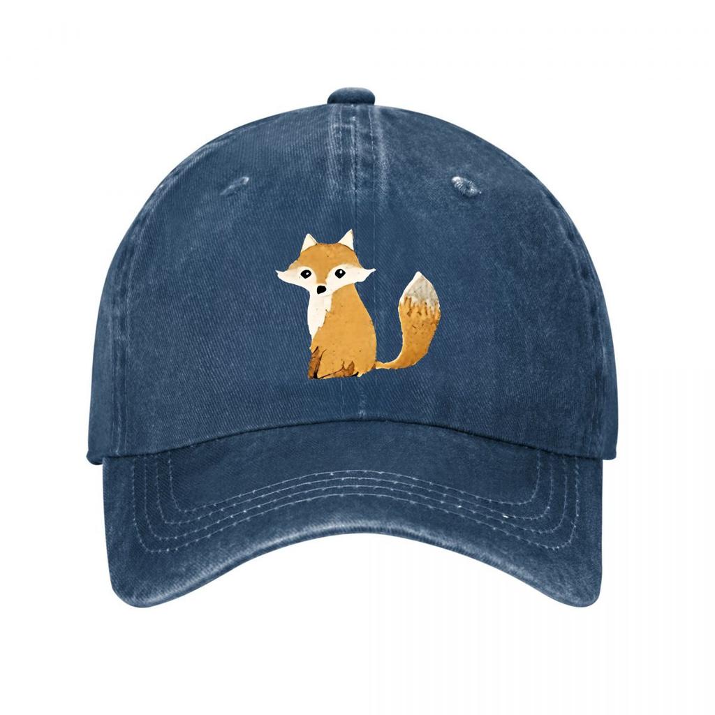 Berretto da Baseball Nero con Volpe Nuovo Berretto da Baseball in Cotone Lavato Vintage Cappelli da Sole per Genitori e Bambini