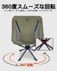 New camping swivel swivel integrated frame and full storage super easy to unfold and weight comes with storage easy to load capacity 120kg [iClimb]