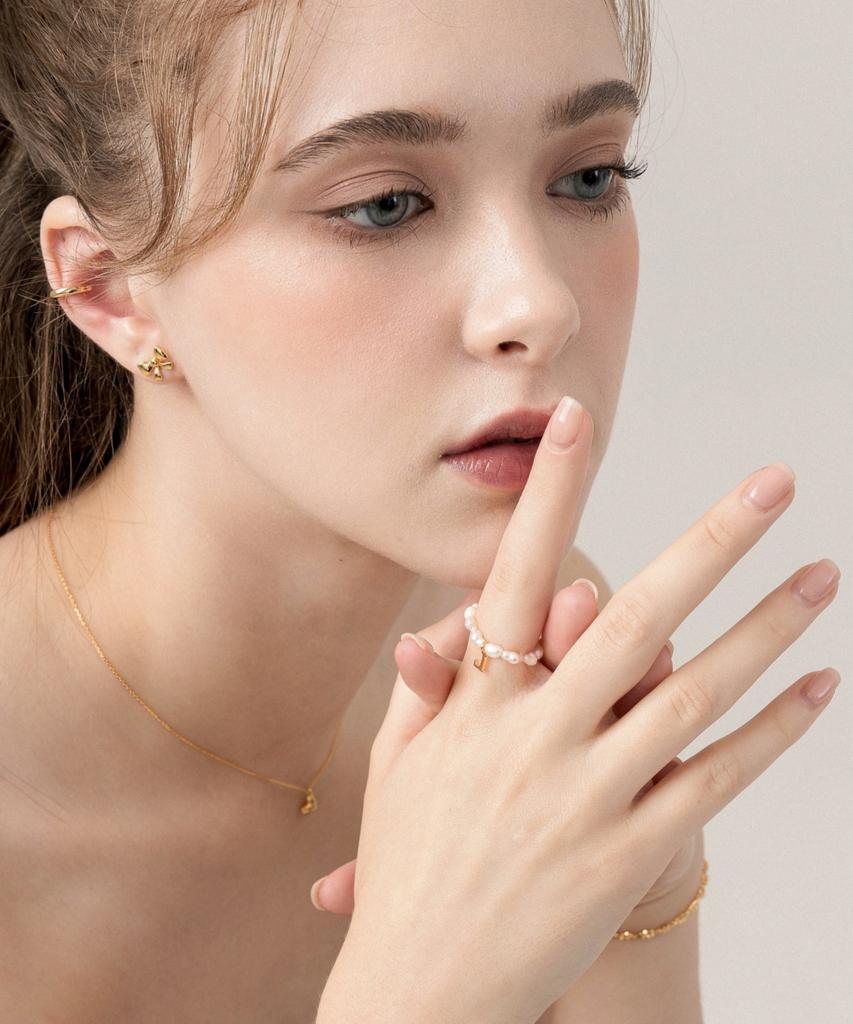 Lilykori Silver Lily Pearl Ring