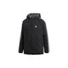 adidas originals Monogram JKT Full Print logo Reversible Stay Warm hooded down Jacket Black White Men's DP8561