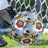 Soccer Player Kicks Ball Personalized Photo Size 5 Soccer Ball Machine Sewn Indoor/Outdoor Training and Matches Personalized Soccer Ball