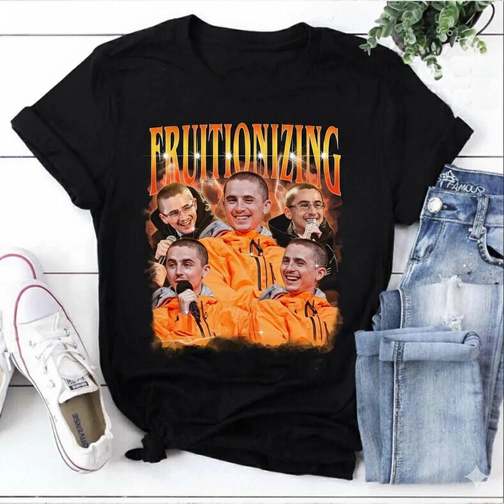 Unisex Adult Casual Graphic Fruiting It Joe Lycett Comedy Graphic T... L