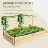 Raised Garden Bed Planter Box Herb Bed, Weather-Resistant, 1 Trellis, 183 x 98.5 x 95 cm, Natural