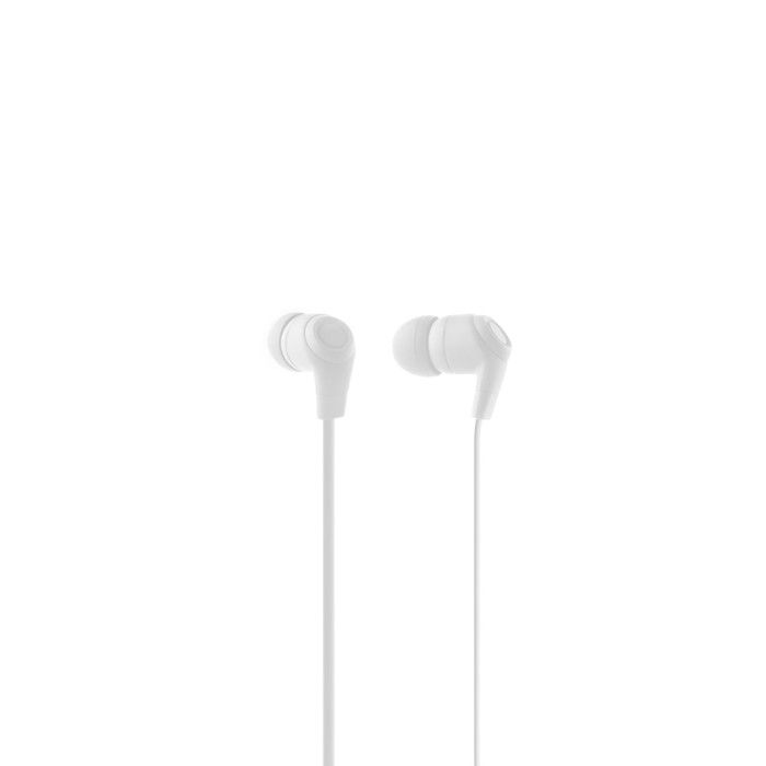 LINK Auricolari LK11B con Microfono Stereo Bianco Connettore 3.5 mm per Chat e Telefonia