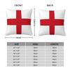 Flag Of England Square Pillowcase Polyester Linen Velvet Pattern Zip Decor Throw Pillow Case Sofa Cushion Cover
