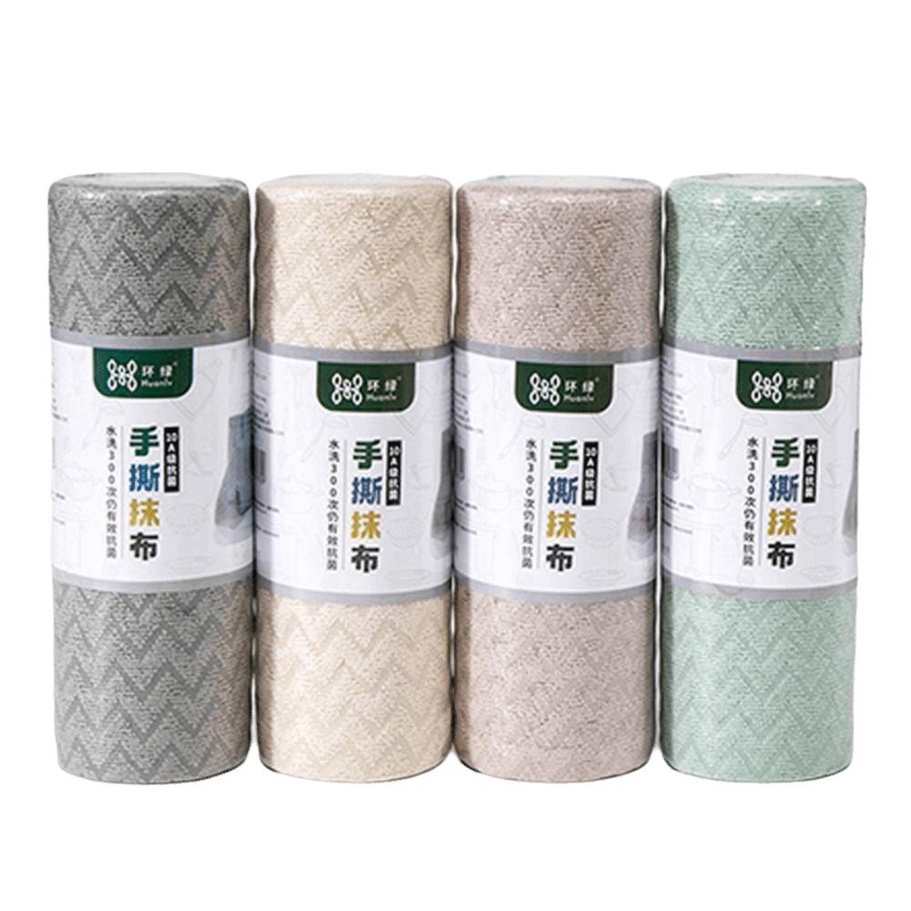 20Pcs/Roll Reusable Kitchen Cleaning Towels Wet and Dry Cleaning Rag for Home Kitchen