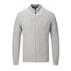Cardigan a maglia grossa con zip da uomo vestibilità slim