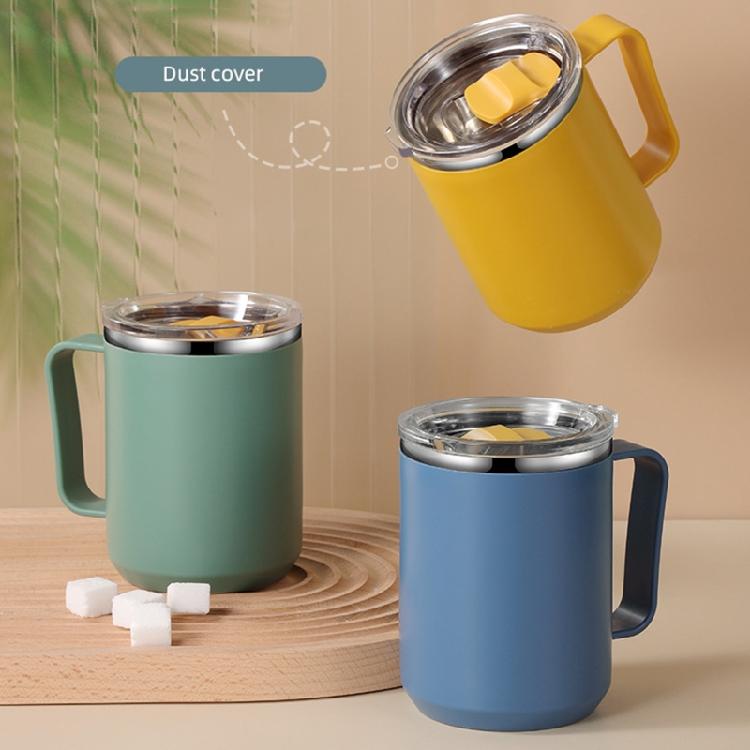 Insulated Coffee Mug With Handle Stainless Steel Coffee Mug Double Wall Vacuum Water Cup For Home Office Milk Cup