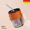 Bamboo Double-Layer Joint Straw Glass Cup - Personalized Thermos & Coffee Gift Cup