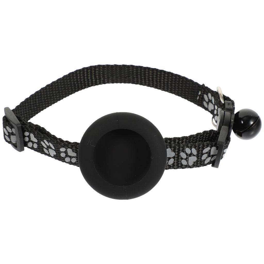 Anti-Lost Tracer Cat Collar Adjustable Waterproof Tracker Case Bell Reflective Lightweight Nylon Pet Collar for Cats and Small