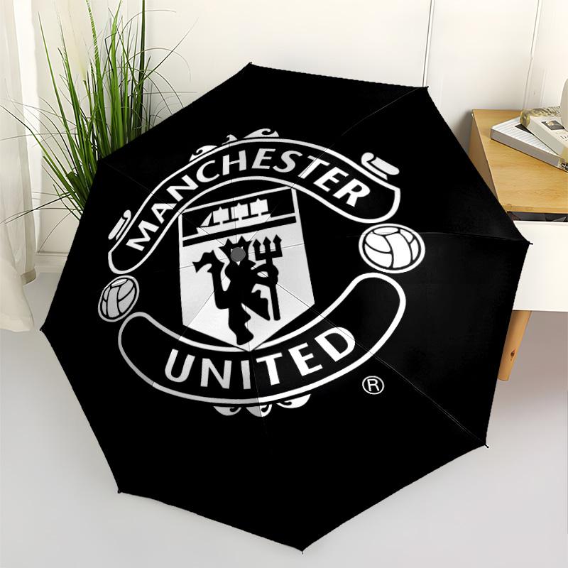 Devil Emblem Automatic Umbrella Folding Umbrella with 8 Ribs Durable Plastic & Iron Perfect for Outdoor Adventures Stylish Accessory Wedding Party Gif