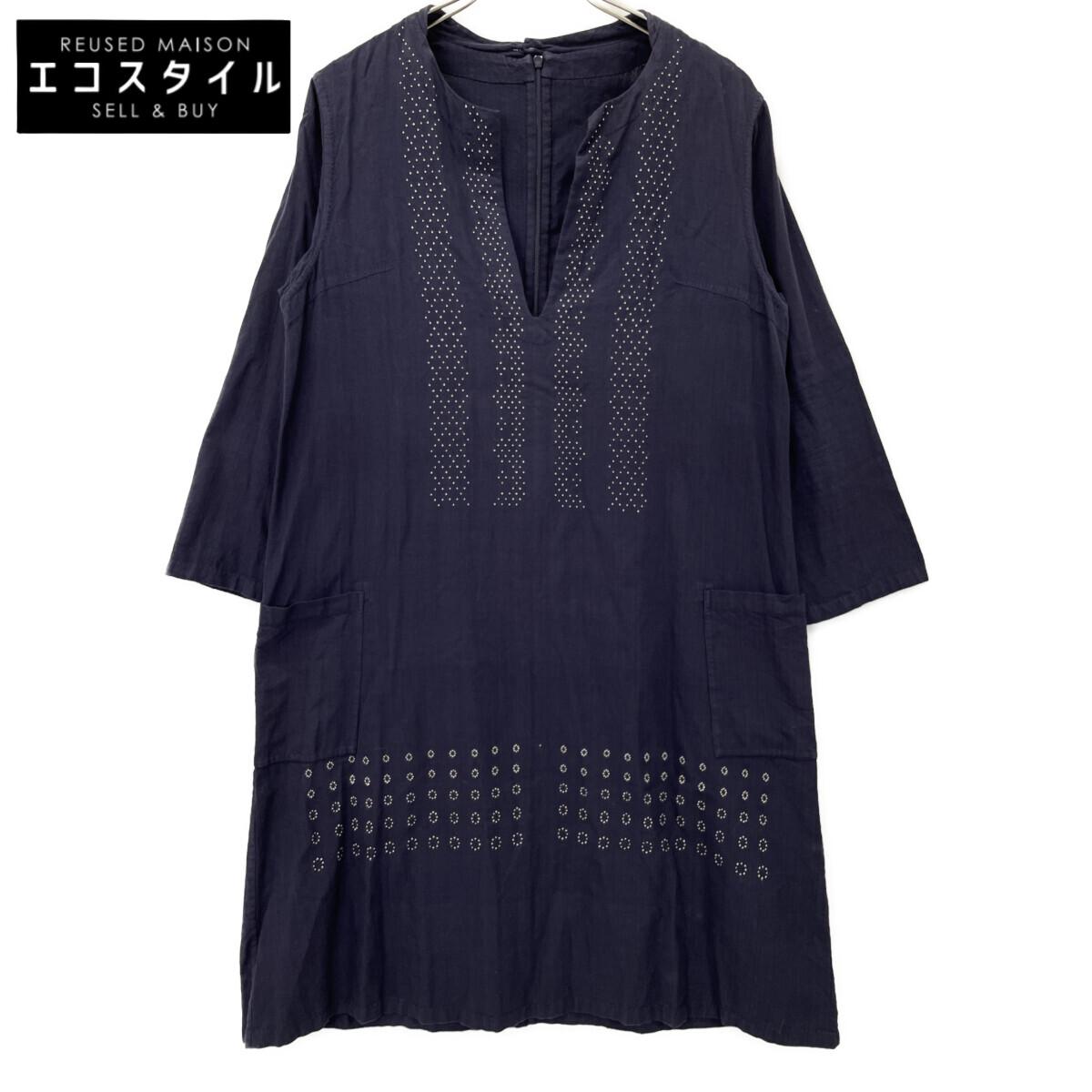 

Haat HA14FT680 Navy 3/4 Sleeve Embroidered Dress dress 4 NavyUsed