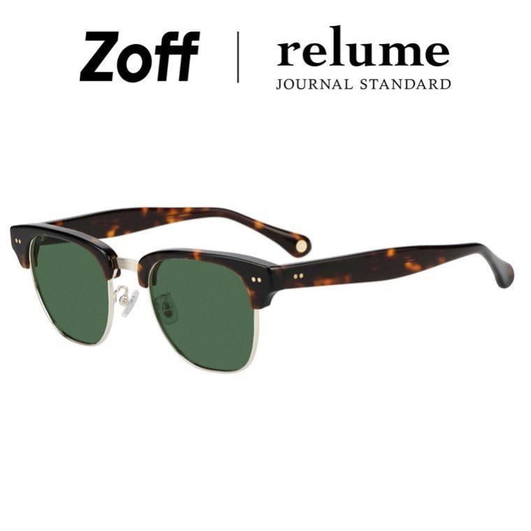 Zoff JOURNAL STANDARD Relume Sunglasses JOURNAL STANDARD Relume Brow Colored Lenses Stylish UV Protection Unisex for Men and Women Wellington-style