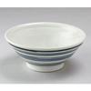 Aito Seisakusho Mortar and Porcelain 7 Sun Mino Dishwasher and Microwave Made in Product Number 288003 "Mizutama" Bowl, (approx. 22cm), Ware, Striped,