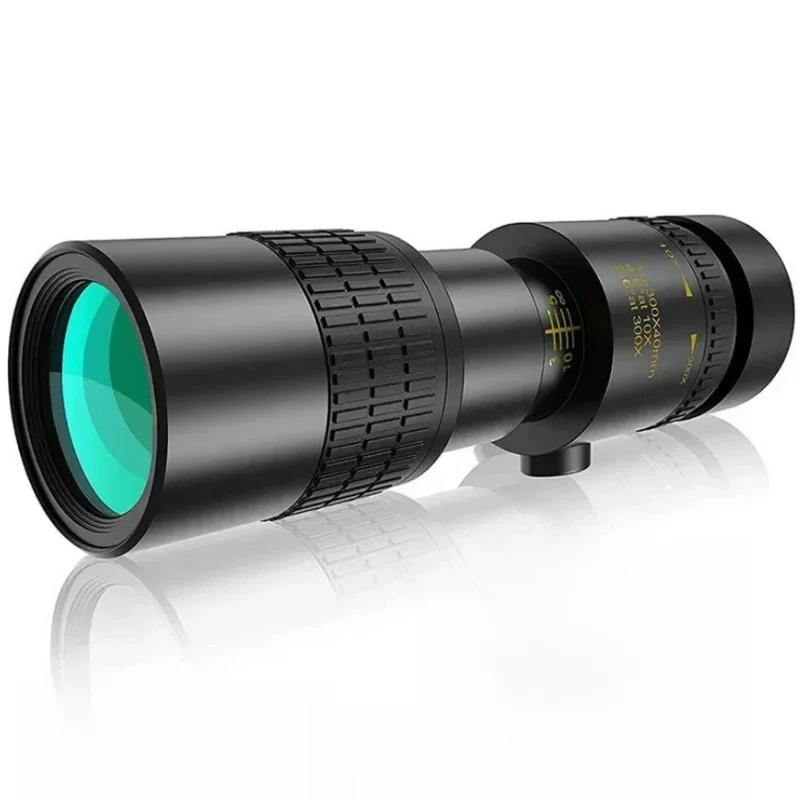 

Metal 10-300X Zoom HD Powerful Binoculars Long Range Portable High Quality Professional Telescope Monocular For Hunting