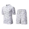 Summer Casual Sports Suit Men's Short Sleeved Lightweight Quick Drying Ice Silk Two-piece Set