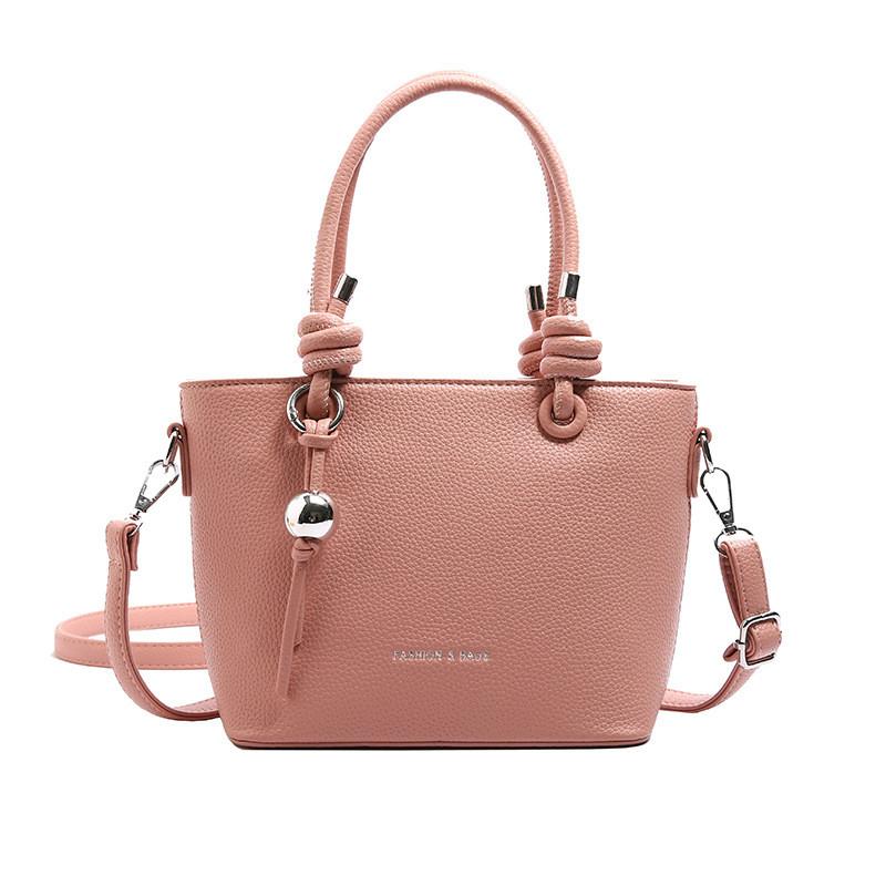IELGY Retro Bucket Bag Simple Shoulder Crossbody Handbag