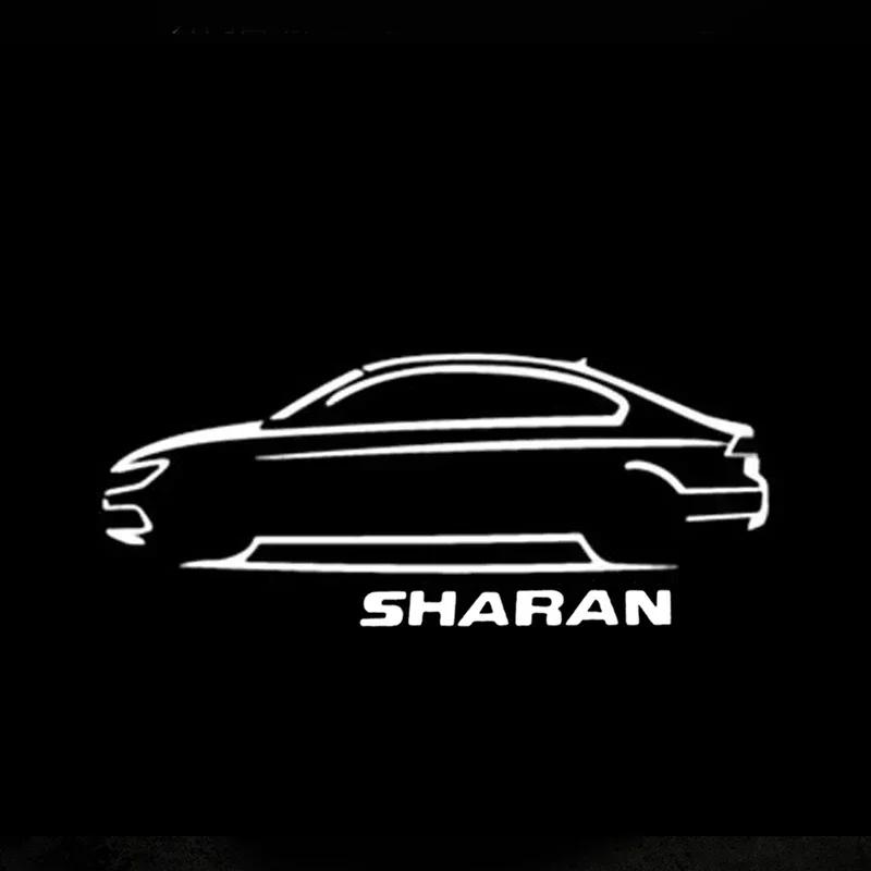ADMVN1 2PCS Car Door Welcome Projector Light LED Ghost Shadow Lamp for Volkswagen VW Sharan Emblem 2012 2013 2014 2015 Accessories