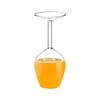 Upside-Down Wine Glass Inverted Tall Wine Glass Modern Glassware 400ml for Men Women Valentine's Day Birthday Christmas Hot Cold