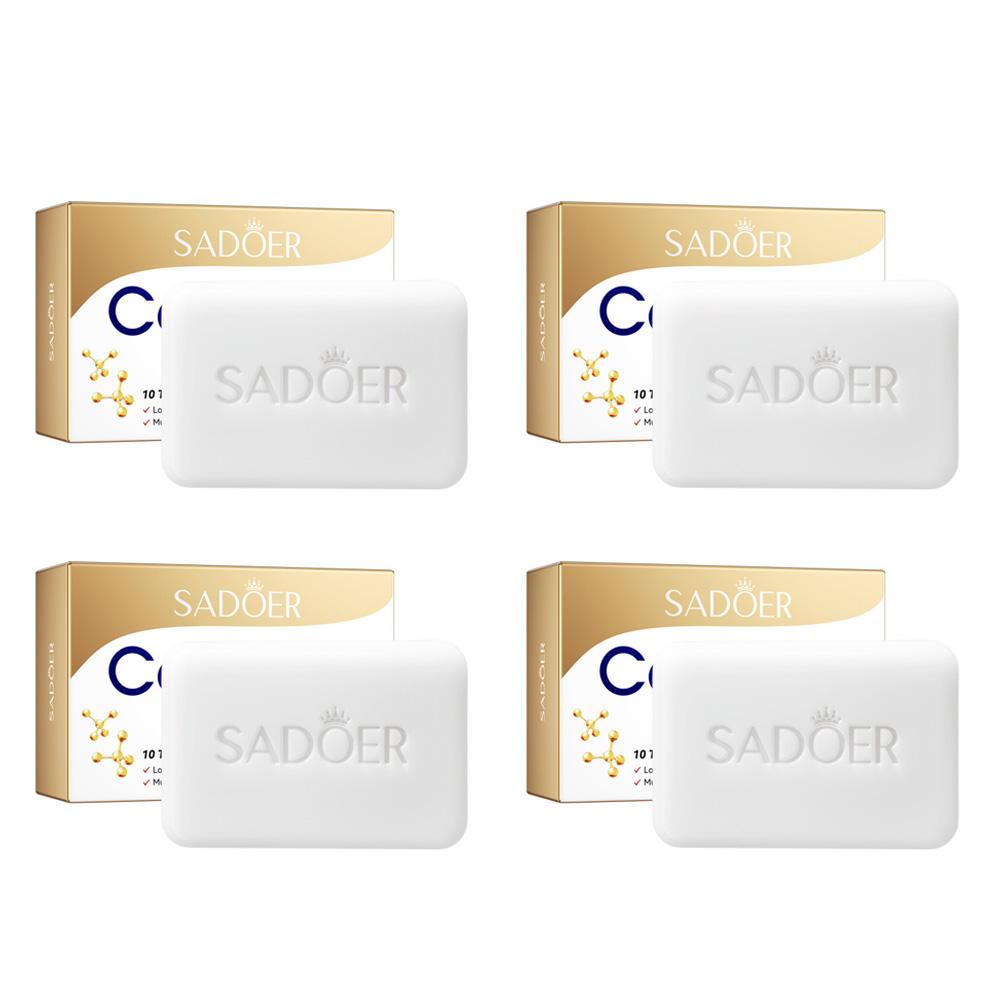 1/2/4pcs SADOER Collagen Ossein Facial Soap Face Wash Foam Facial Cleanser Moisturizing Oil Control Body Bathing Handmade Soap