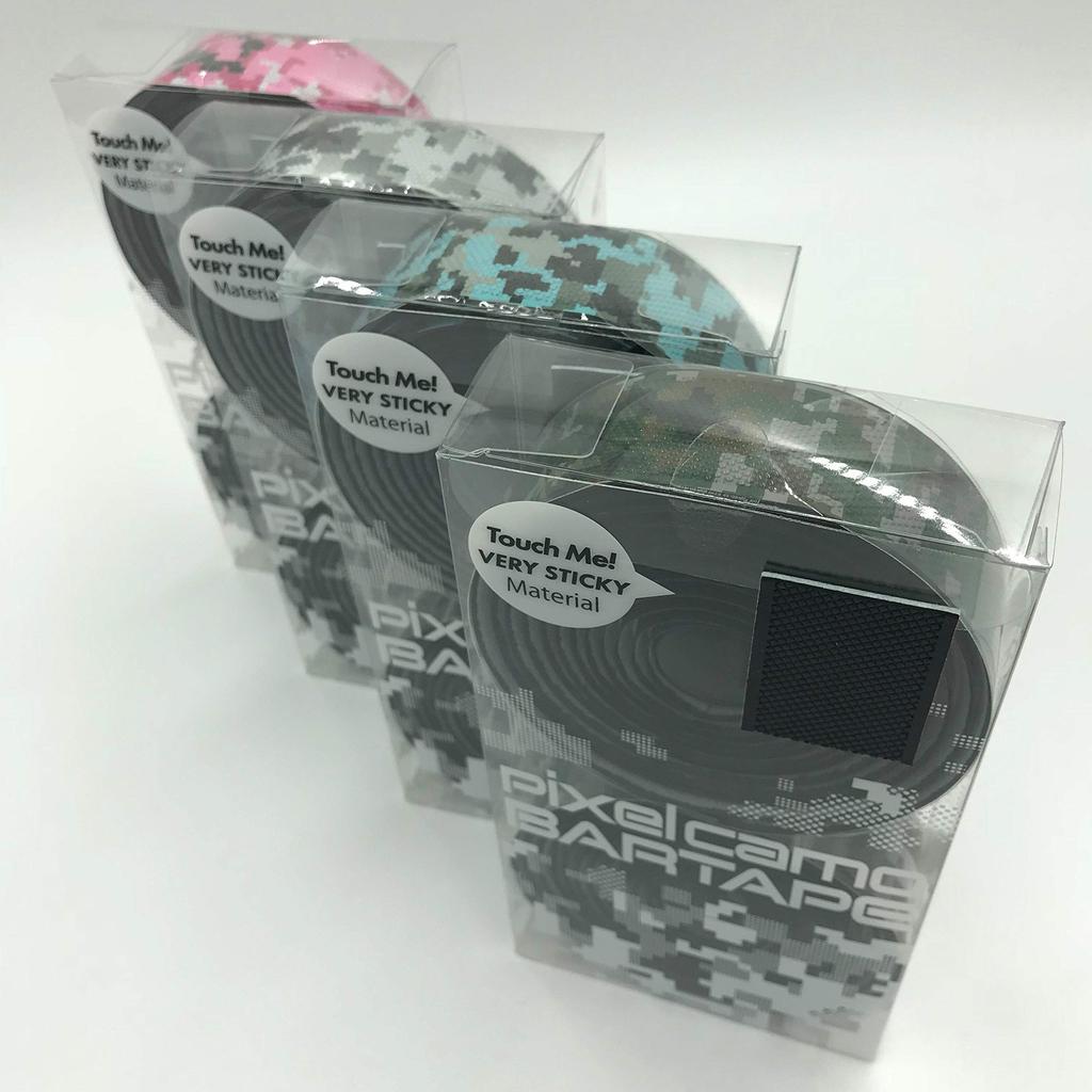 NOGUCHI Bicycle Bar Tape Camo Bar Gray Set of Left and [Pixel Tape] NBT-007 (Small Right)